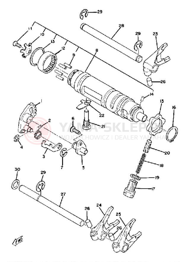 Schemat "Wodziki, automat" do Yamaha XS850LG