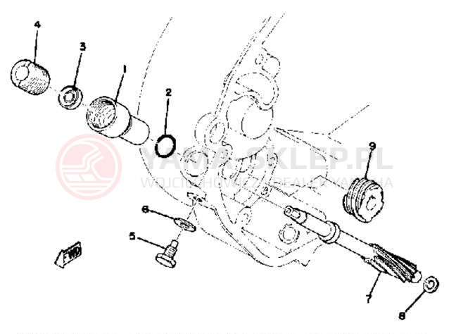 Schemat "Tryby licznika" do Yamaha XS650D