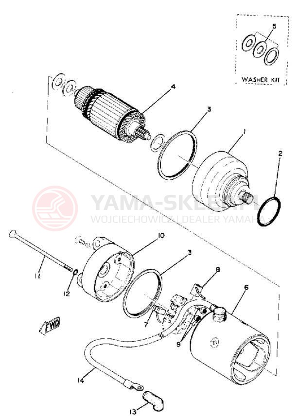 Schemat "rozrusznik" do Yamaha TX750