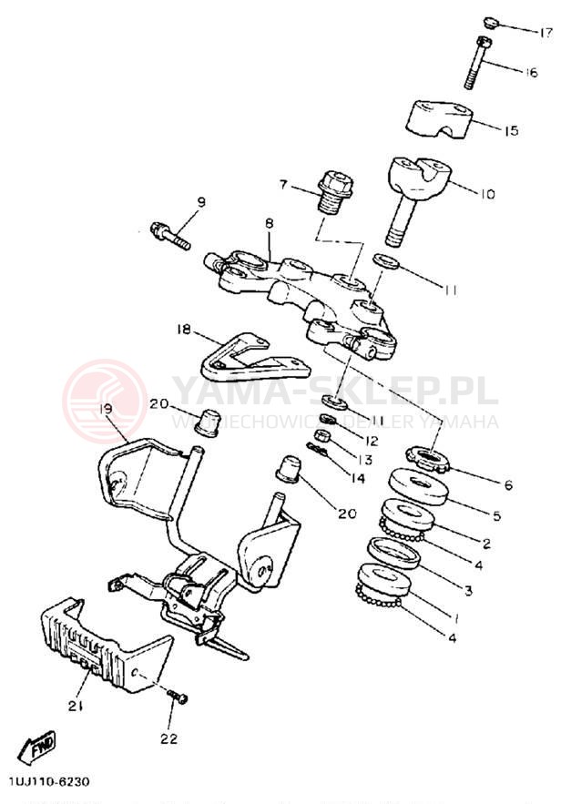 Schemat "Półki zawieszenia" do Yamaha RADIAN YX600UC/YX600U