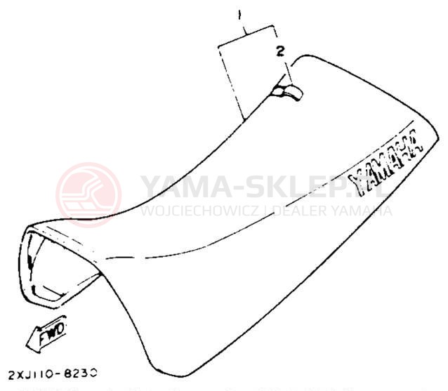 Schemat "siedzenie" do Yamaha BLASTER YFS200E_MN