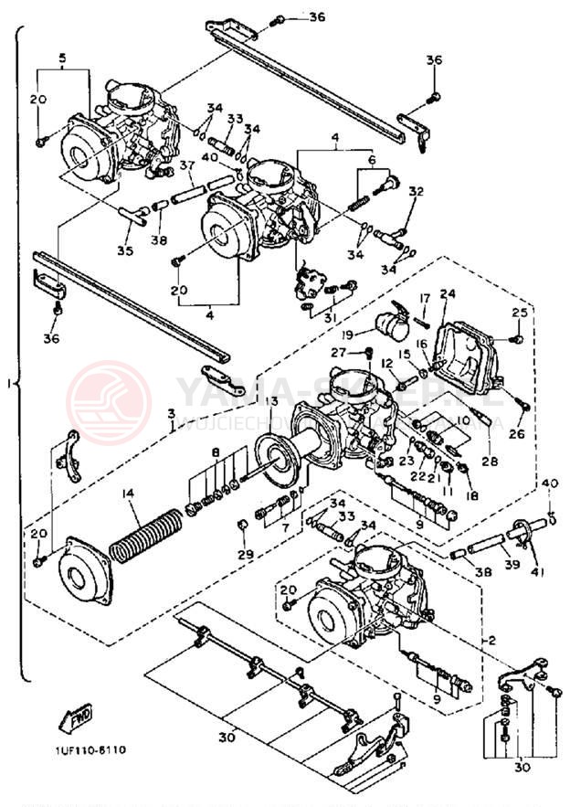 Schemat "Gaźnik" do Yamaha FAZER FZX700SC/FZX700S