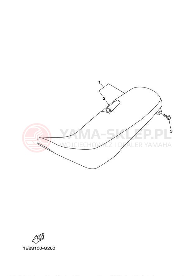 Schemat "siedzenie" do Yamaha TTR125E_LE TTR125LEY/TTR125EY