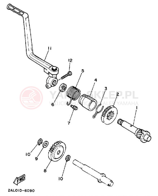 Schemat "rozrusznik" do Yamaha YSR50U