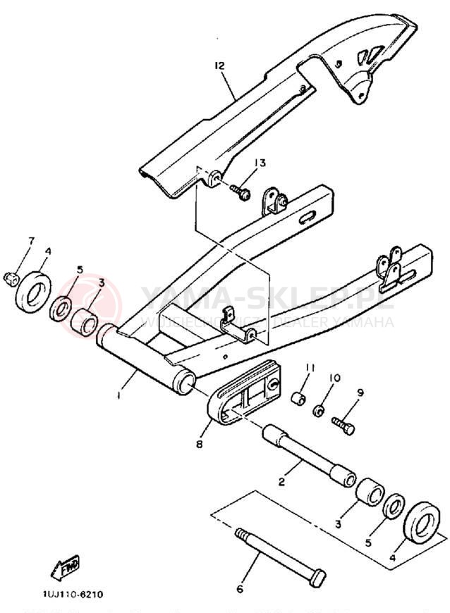 Schemat "wahacz" do Yamaha RADIAN YX600TC/YX600T