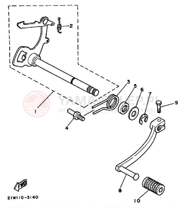 Schemat "Wodziki, automat" do Yamaha Y-ZINGER PW80K