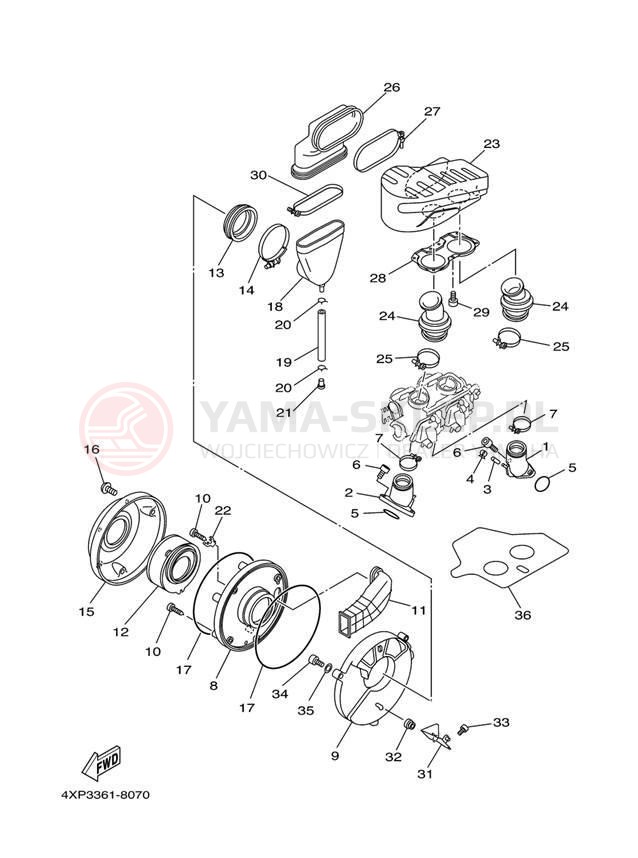 Schemat "Wtrysk paliwa" do Yamaha V STAR CUSTOM XVS65S/XVS65SC