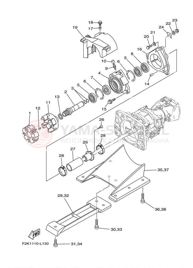 Schemat "JET UNIT" do Yamaha AR210 LAT1100AL