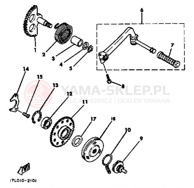 Schemat "kopniak" do Yamaha CV80L