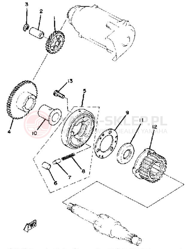 Schemat "rozrusznik" do Yamaha XS1100E