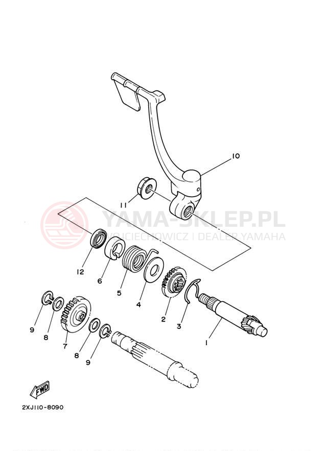 Schemat "rozrusznik" do Yamaha BLASTER YFS200N