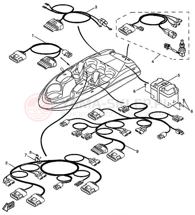 Schemat "układ elektryczny" do Yamaha LS2000 LST1200X