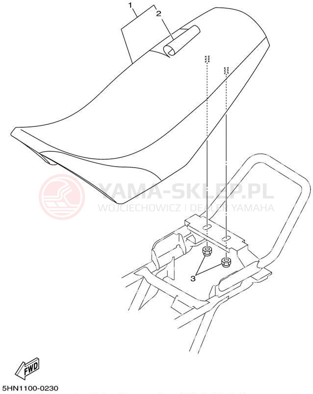Schemat "siedzenie" do Yamaha TTR90 TTR90P