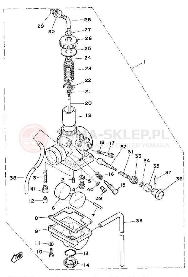 Schemat "Gaźnik" do Yamaha MX100G