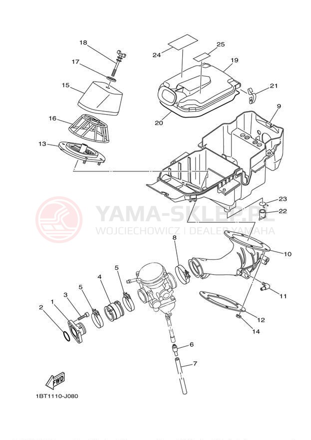 Schemat "Wtrysk paliwa" do Yamaha RAPTOR 250 YFM25RZW