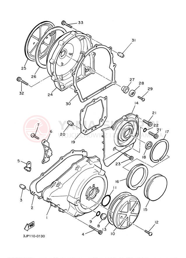 Schemat "Pokrywa silnika" do Yamaha V-MAX VMX12S1/VMX12SC1