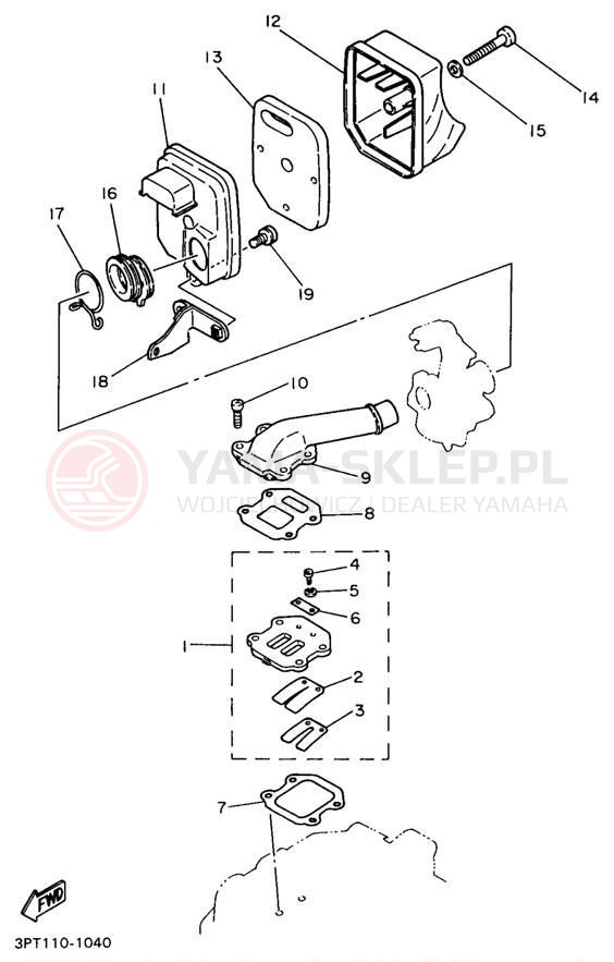 Schemat "Wtrysk paliwa" do Yamaha PW50J1