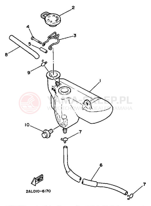 Schemat "Miska olejowa" do Yamaha YSR50W