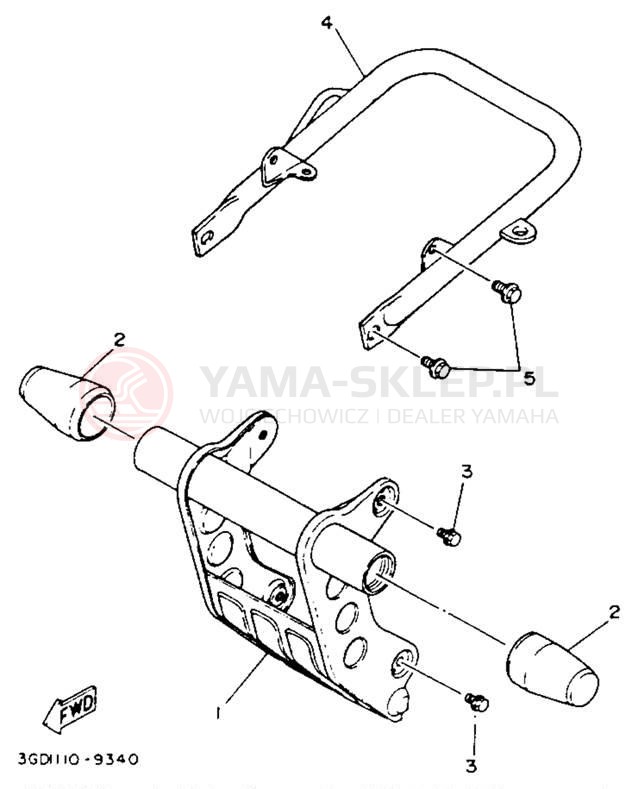Schemat "gmole" do Yamaha WARRIOR YFM350XE