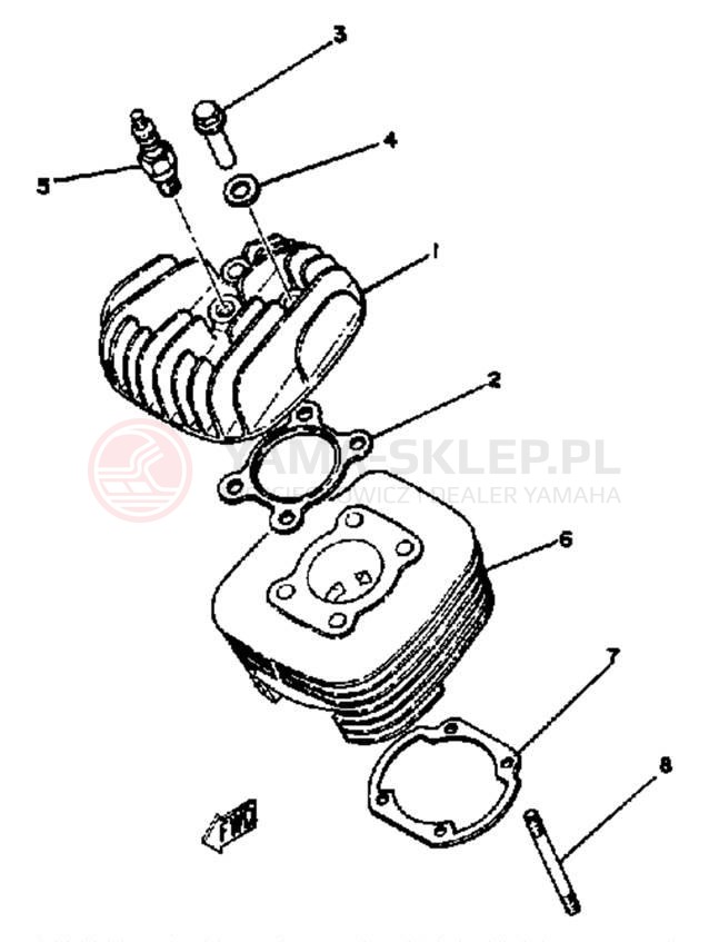 Schemat "głowica" do Yamaha MX100J