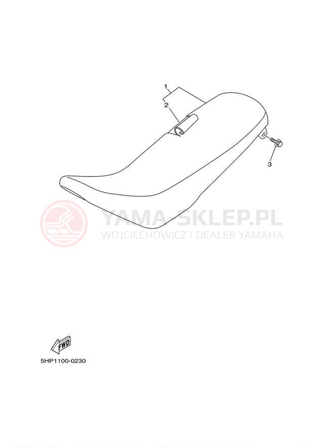 Schemat "siedzenie" do Yamaha TTR125 TTR125MC/TTR125M