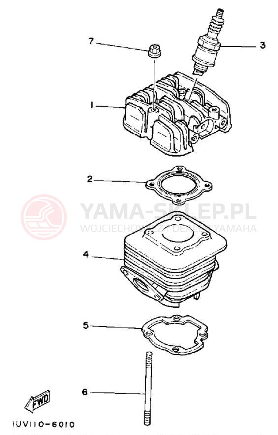 Schemat "cylinder" do Yamaha CE50ES