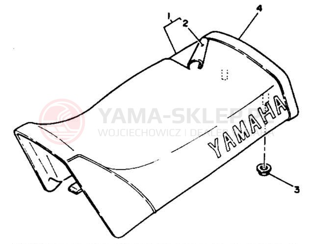 Schemat "siedzenie" do Yamaha Y-ZINGER PW80B