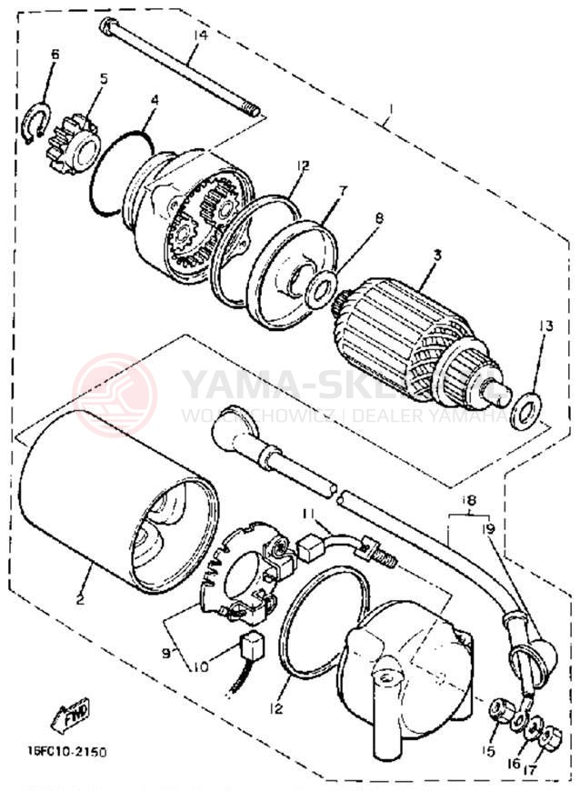 Schemat "rozrusznik" do Yamaha XJ650K