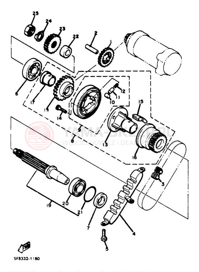 Schemat "rozrusznik" do Yamaha XJ550H