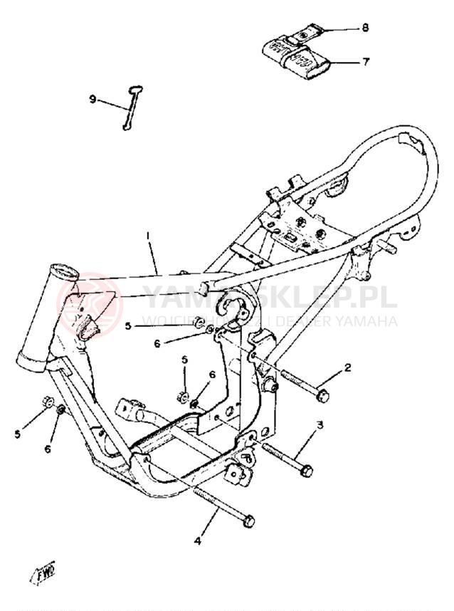 Schemat "Rama " do Yamaha MX80G
