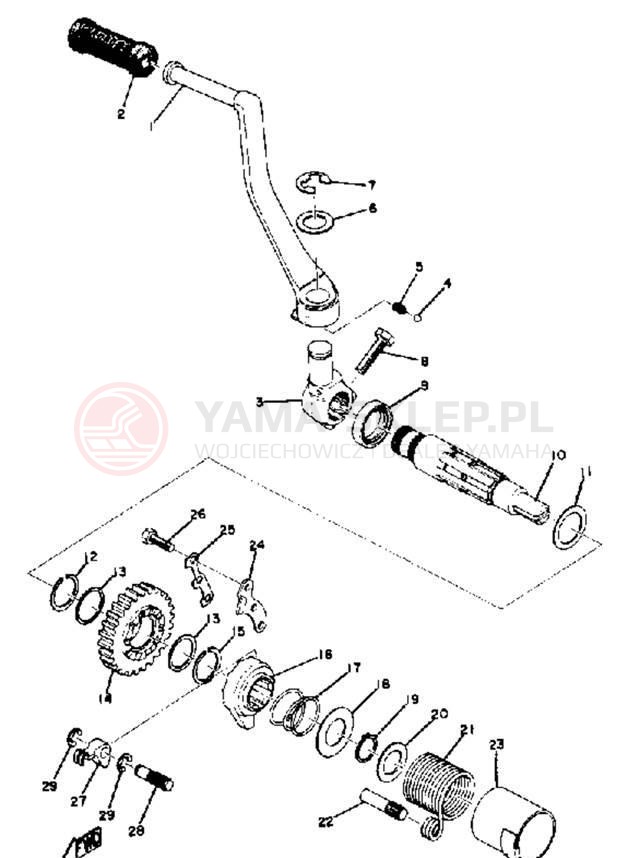 Schemat "rozrusznik" do Yamaha SC500