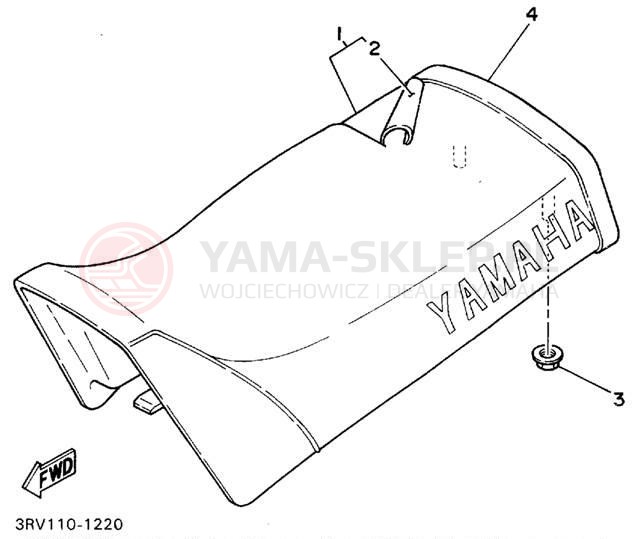 Schemat "siedzenie" do Yamaha Y-ZINGER PW80G