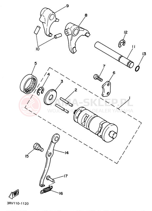 Schemat "Wodziki, automat" do Yamaha Y-ZINGER PW80H
