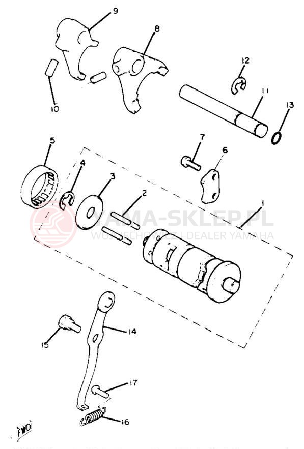 Schemat "Wodziki, automat" do Yamaha Y-ZINGER PW80E