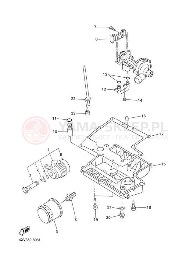 Schemat "Filtr oleju" do Yamaha FZ1 FZS1000P/FZS1000PC