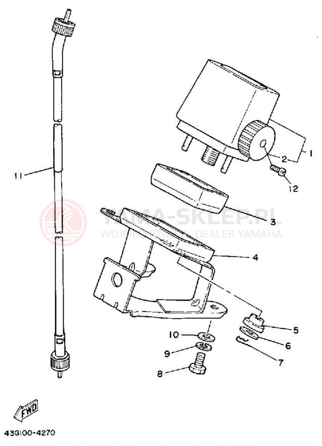 Schemat "licznik" do Yamaha IT200N