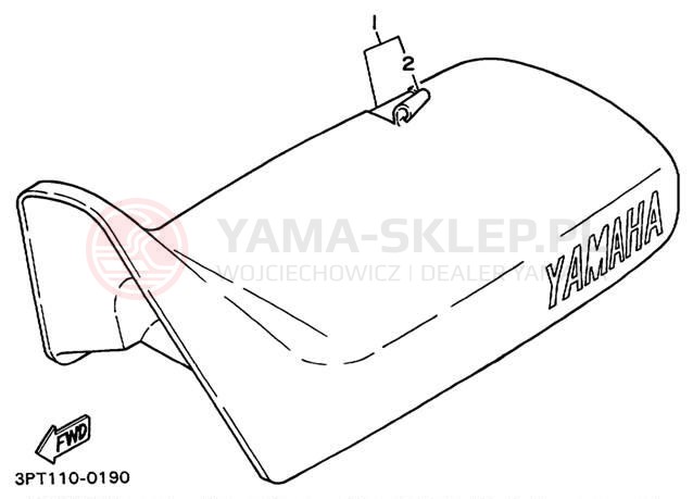 Schemat "siedzenie" do Yamaha YZINGER PW50L1