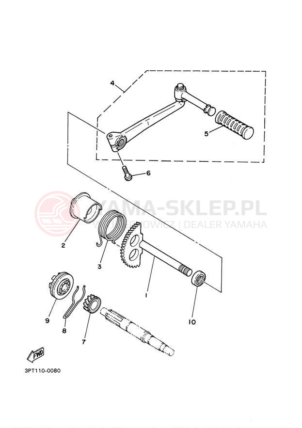 Schemat "rozrusznik" do Yamaha PW50 PW50Y