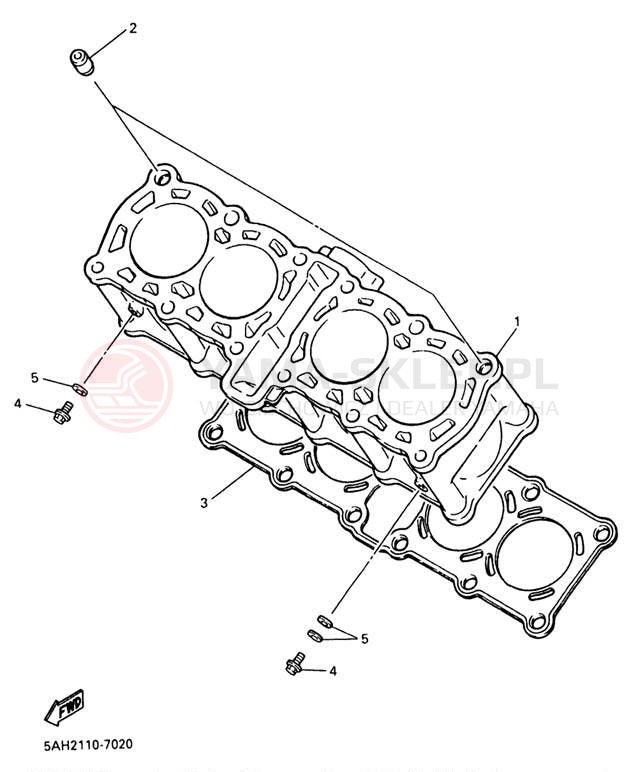 Schemat "cylinder" do Yamaha YZF600RJC/YZF600RJ