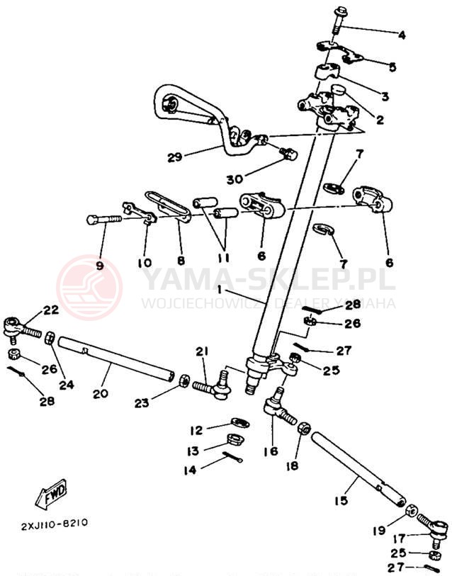 Schemat "Półki zawieszenia" do Yamaha BLASTER YFS200D