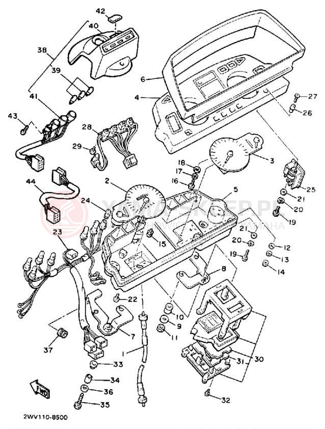 Schemat "licznik" do Yamaha XVZ13U/XVZ13UC