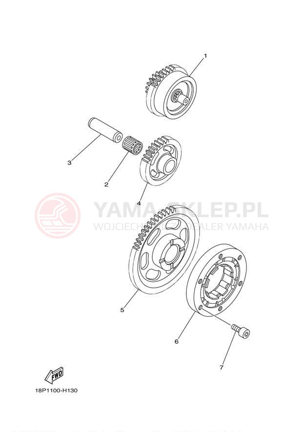 Schemat "rozrusznik" do Yamaha YFZ450R YFZ450RZL