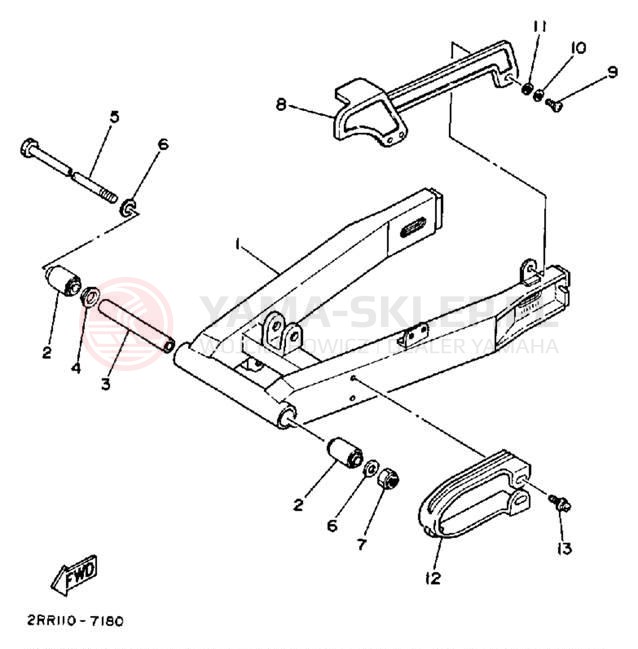 Schemat "wahacz" do Yamaha YSR50B