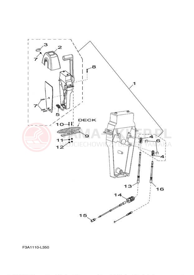 Schemat "Układ chlodzenia" do Yamaha AR190 RX1800AN/RX1800BN