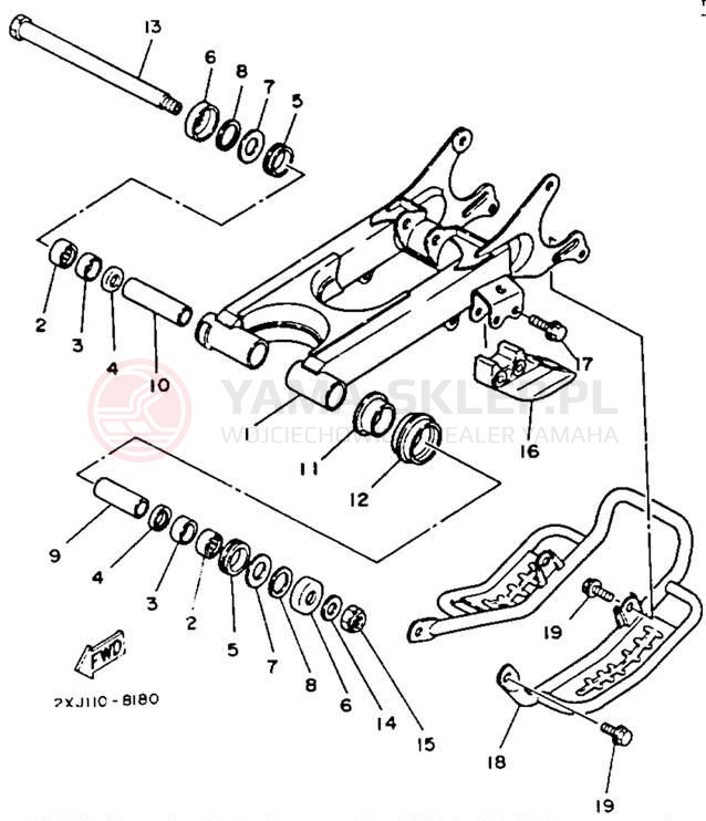 Schemat "wahacz" do Yamaha BLASTER YFS200D_MN