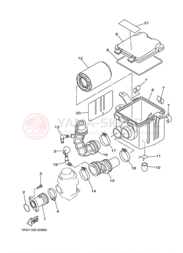 Schemat "Wtrysk paliwa" do Yamaha BRUIN 250 YFM250BT
