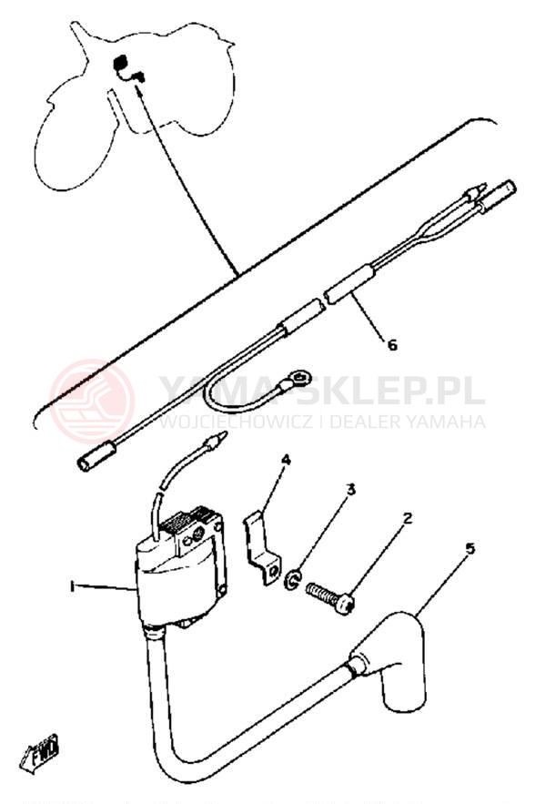 Schemat "układ elektryczny" do Yamaha TT250G