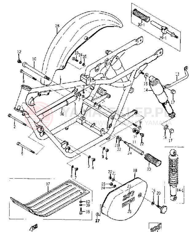 Schemat "rama" do Yamaha YDS5/YM2C