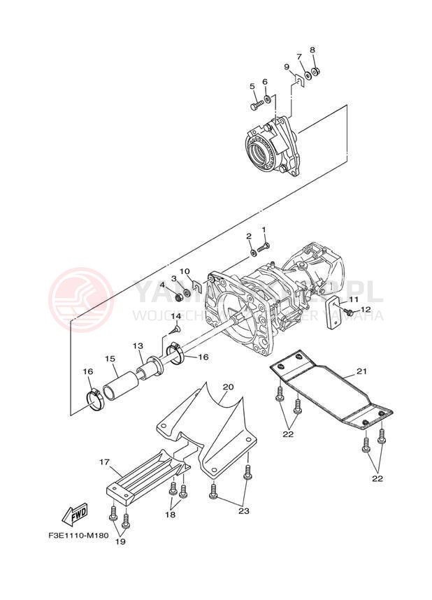 Schemat "JET UNIT" do Yamaha SX192 RM1800CM/RM1800DM