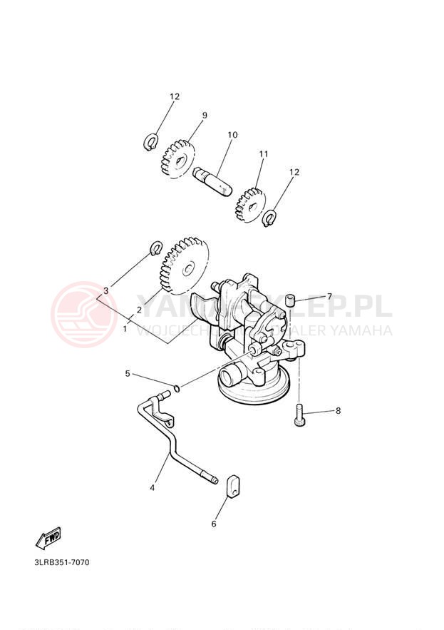 Schemat "Pompa olejowa" do Yamaha V-MAX VMX12TC/VMX12T